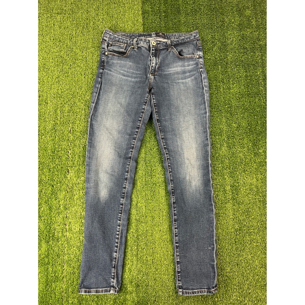 AG Adriano Goldschmied The Stilt Cigarette Jeans Size 30R Medium Wash Blue Slim